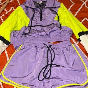 Fashion Nova jacket and short set